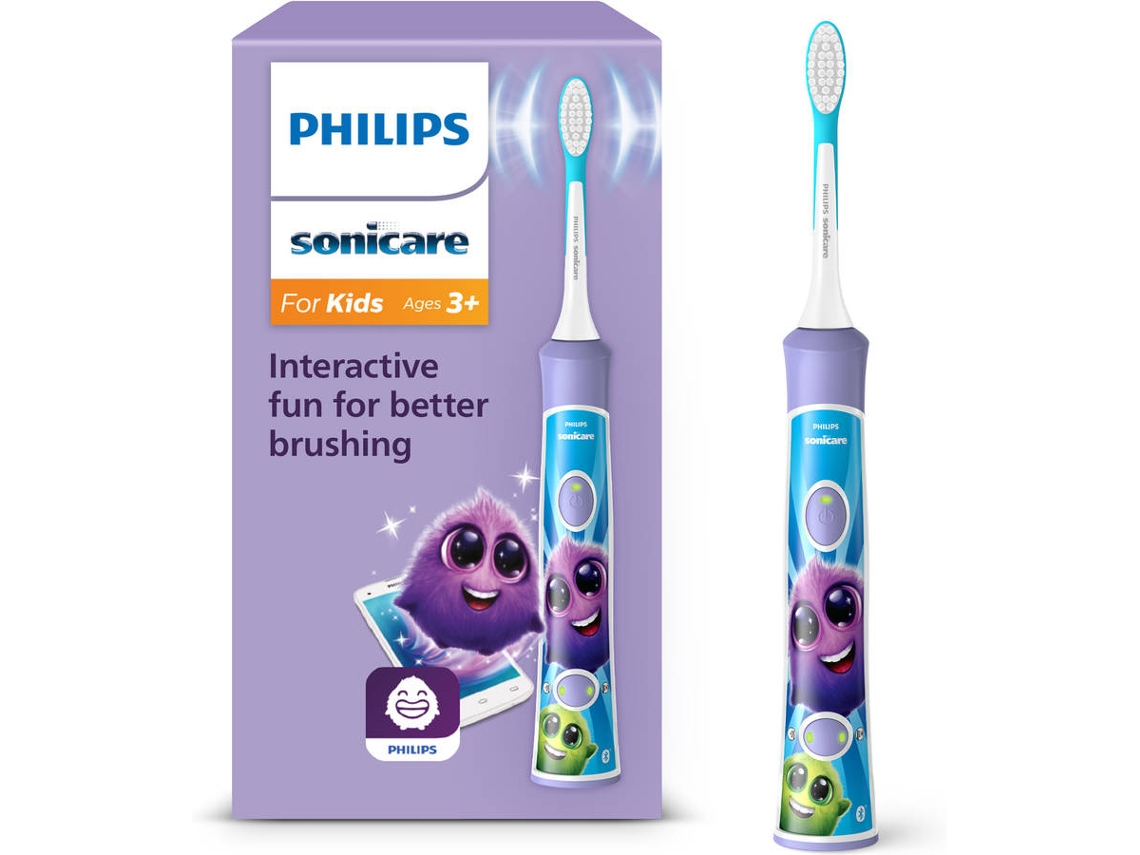Cepillo de Dientes Eléctrico PHILIPS Kids HX6322/12 (Morado y azul)  