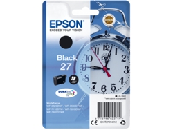 Cartucho de tinta original EPSON 27, Despertador 6,2 ml, Negro, C13T27014012, T2701