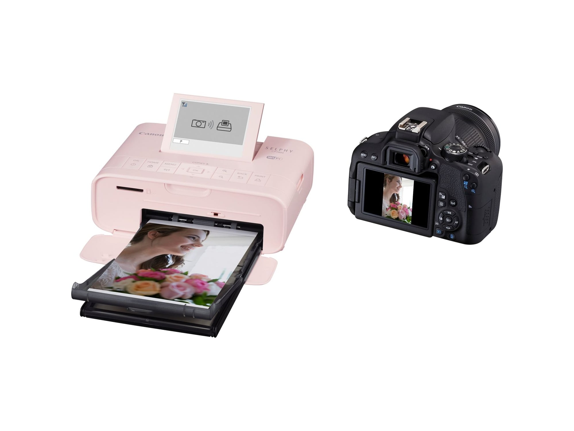 Canon SELPHY CP1300 ピンク Wi-Fi Impresora Portátil CANON Selphy CP1300 Rosa (Fotografía - Wi-Fi