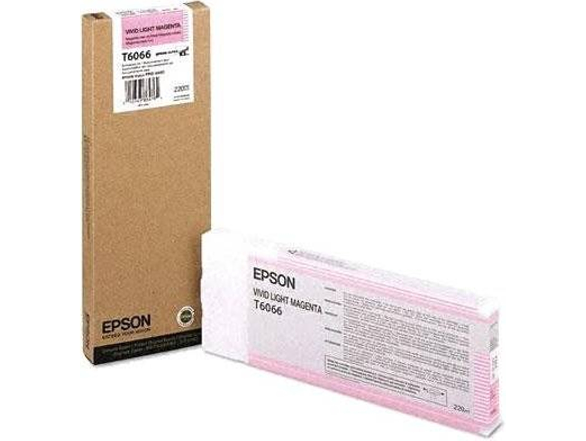 Cartucho de tinta original EPSON, T6066 220 ml, Magenta vivo claro, C13T606600