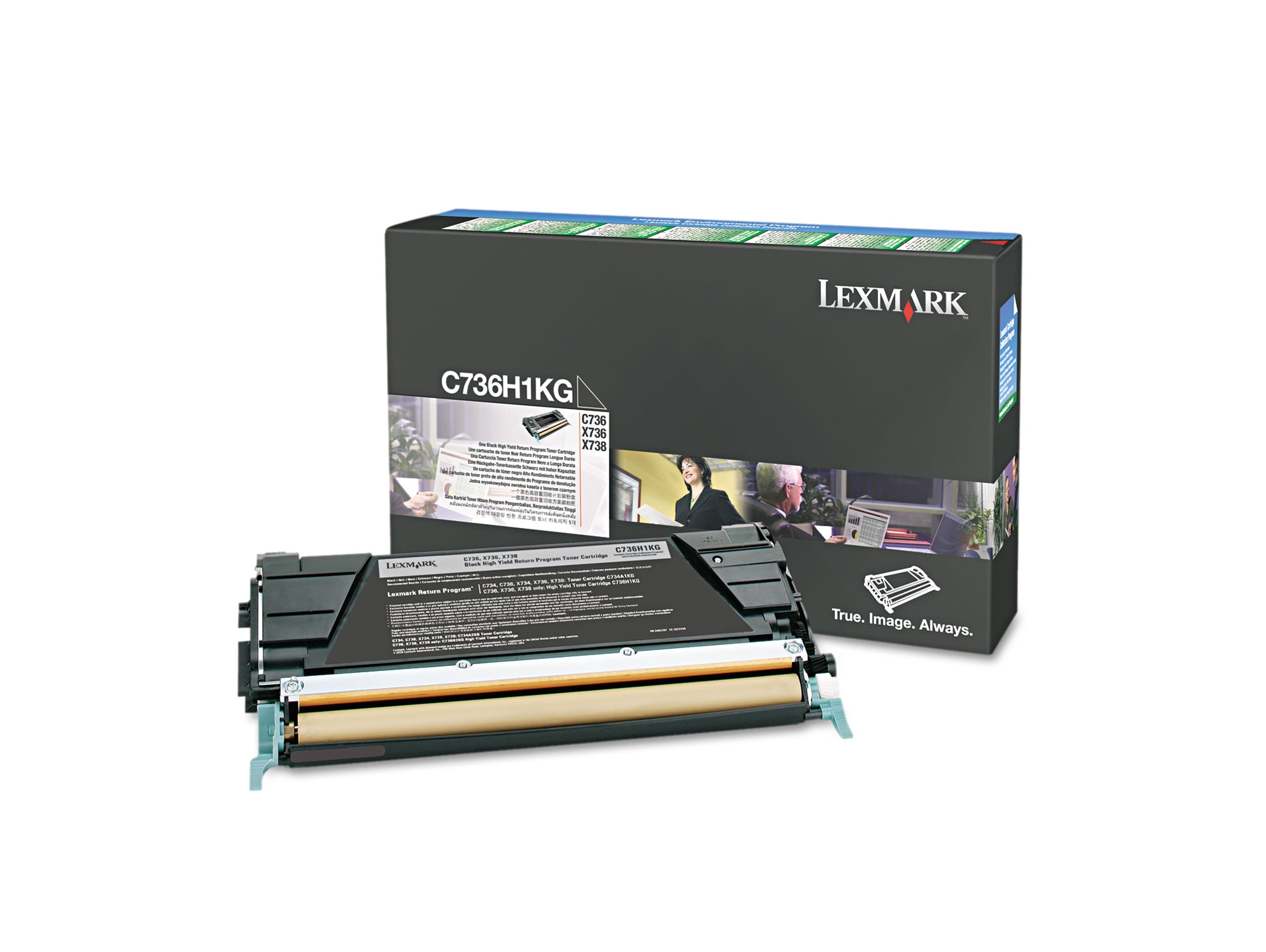 Tóner LEXMARK C736H1KG Negro