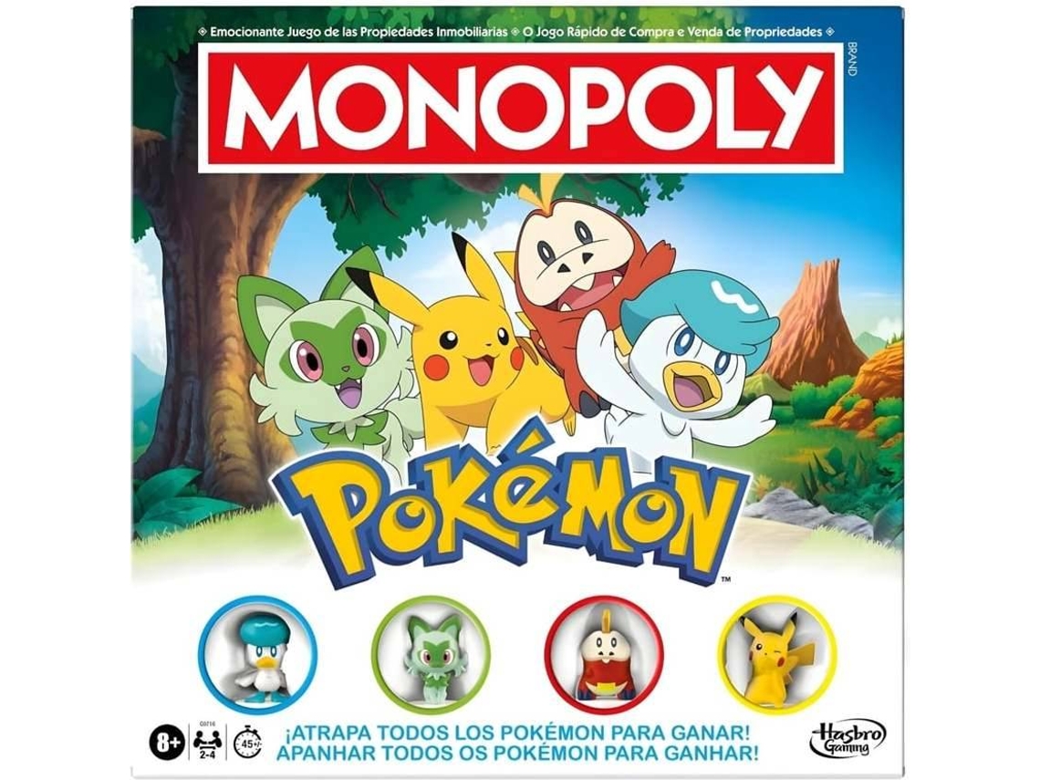 Juego de Mesa HASBRO Monopoly Pokémon (Edad mínima recomendada: 8 años)