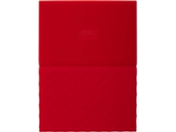 Disco HDD Externo WESTERN DIGITAL My Passport 3 TB (Caja Abierta - Rojo - 3 TB - USB 3.0)