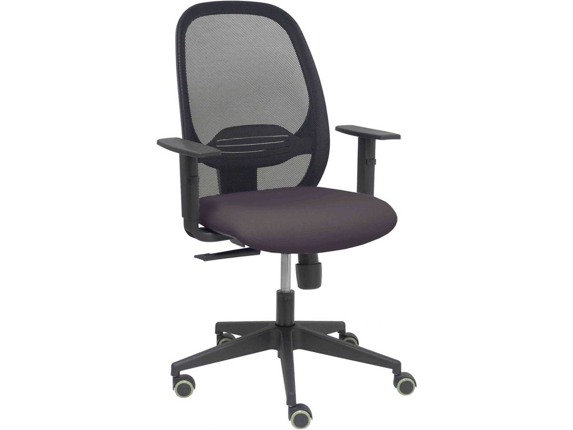 Silla Operativa PYC Cilanco Gris (Brazos Ajustables - Malla)