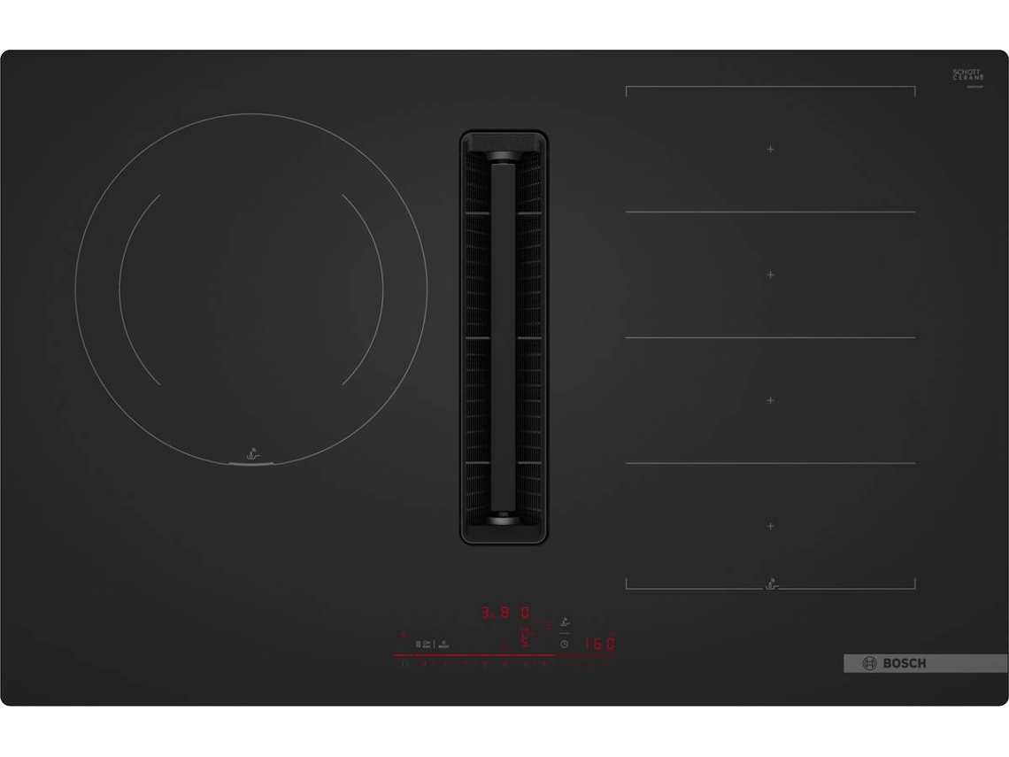 Placa de Inducción BOSCH PXJ81AH21E (Eléctrica - Negro Mate)