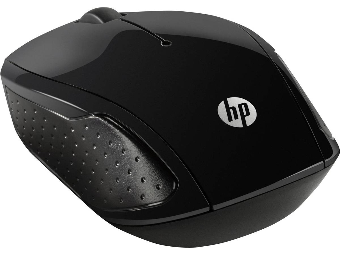 Ratón HP HP 200 (Inalámbrico - Regular - 1300 dpi - Negro)