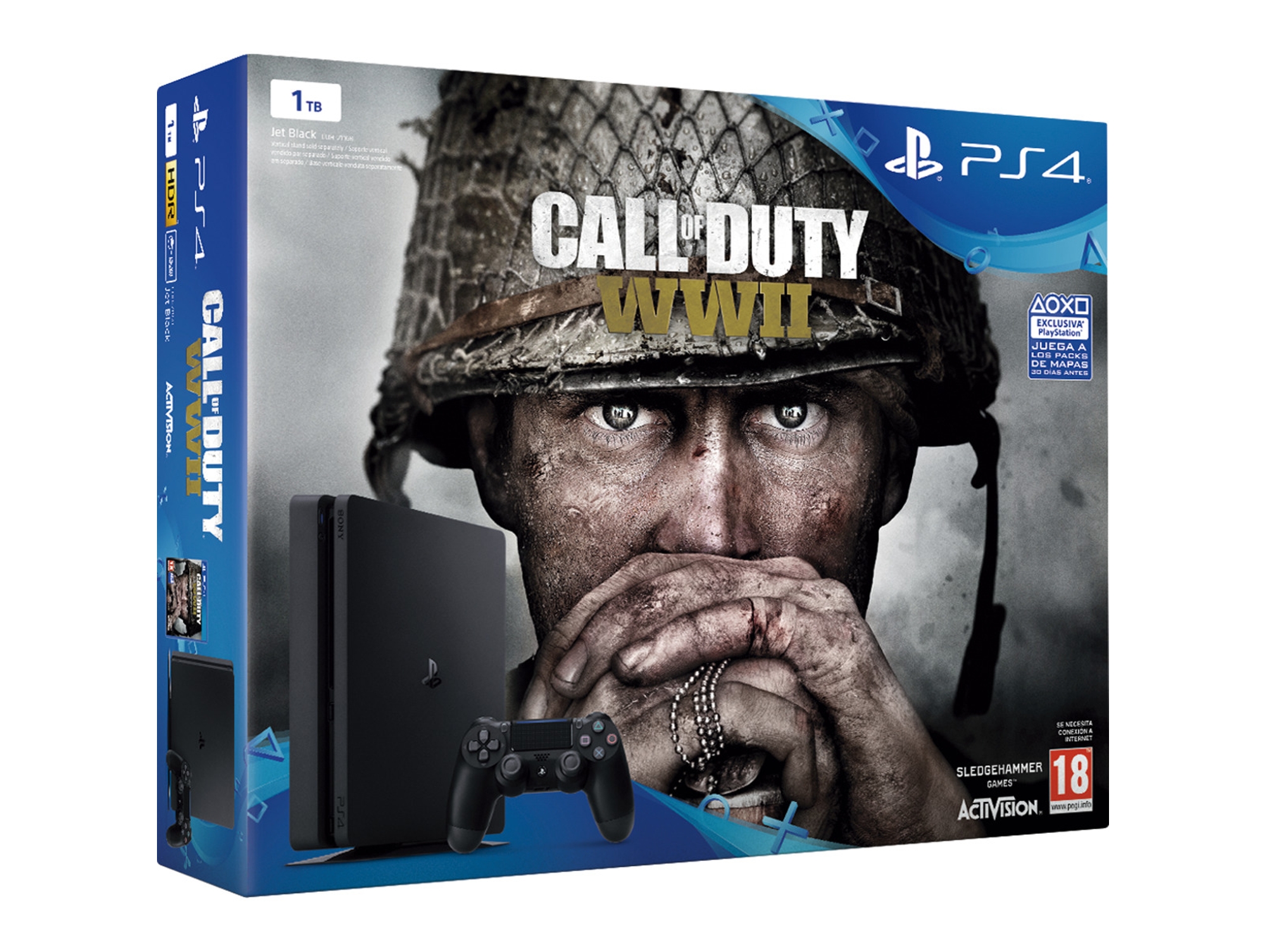 Consola PS4 Slim + COD WWII (1 TB)