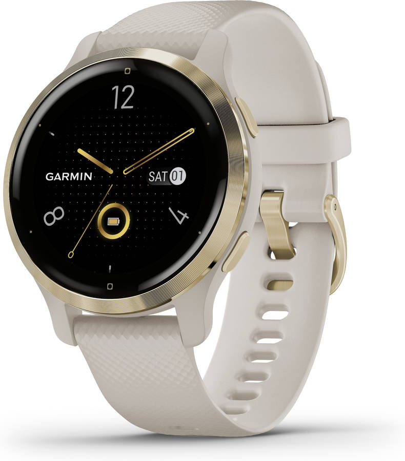 Reloj Deportivo GARMIN Venu 2S (Bluetooth - 10 dias de autonomia - Beige)