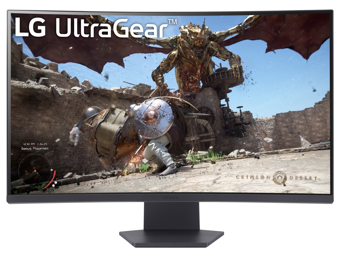 Monitor Curvo Gaming LG UltraGear 32GS60QC-B (32'' - Quad HD - VA - 180 Hz - 1 ms)