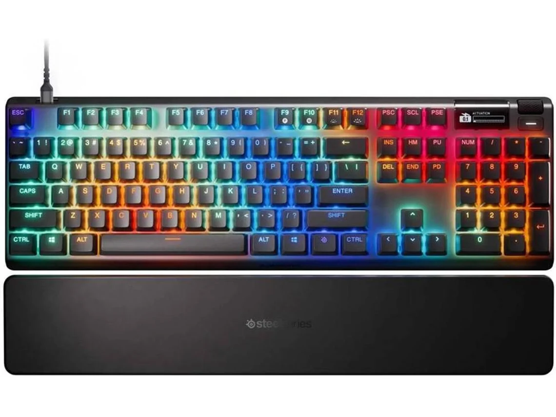 Teclado STEELSERIES Apex Pro Gen 3 (Mecánico - Inglés - RGB - Negro)