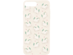 Carcasa iPhone 7 Plus, 8 Plus MR. WONDERFUL Mini Unicornio Blanco