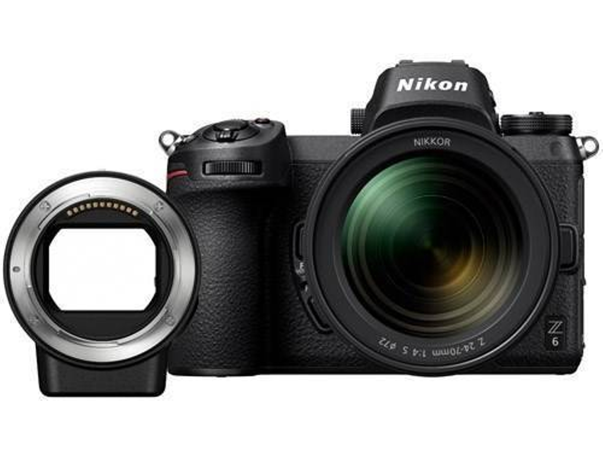Cámara Mirrorless NIKON Z6 24-70MM + ADAPT (24.5 MP - Sensor: Full-Frame - ISO: 100 a 51 200)