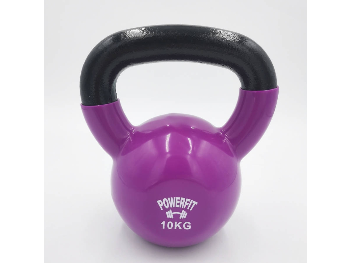 Kettlebell POWERFIT Vinyl Dipping Morado (10 Kg)