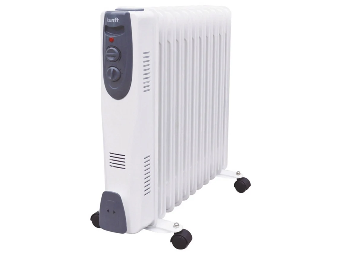 Radiador de Aceite KUNFT KOR-1319 (2500 W - Blanco)
