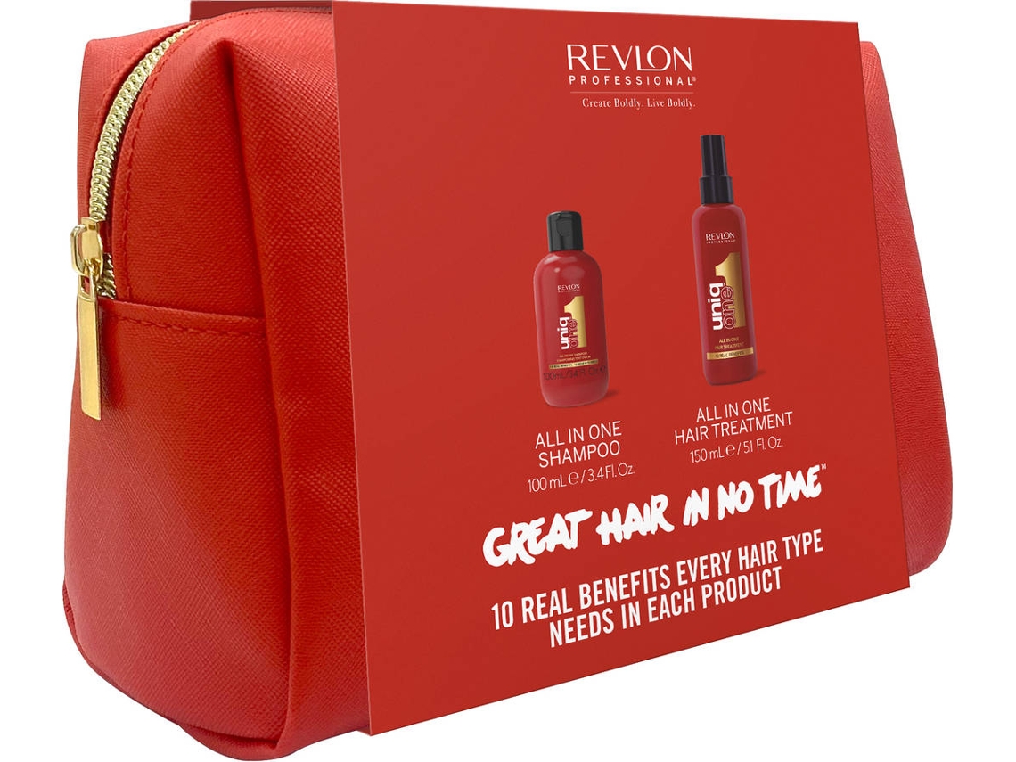 Pack de Cabello REVLON Uniq One Tratamiento capilar todo en uno + Champú (150 + 100 ml)