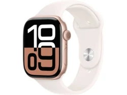 APPLE Watch Series 10 GPS + Cellular 46mm Aluminio Oro Rosa con Correa Deportiva Rosa rubor (Talla - M/L)