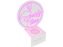 Altavoz SBS Music Hero Neon Party Mood (3W - Rosa)  