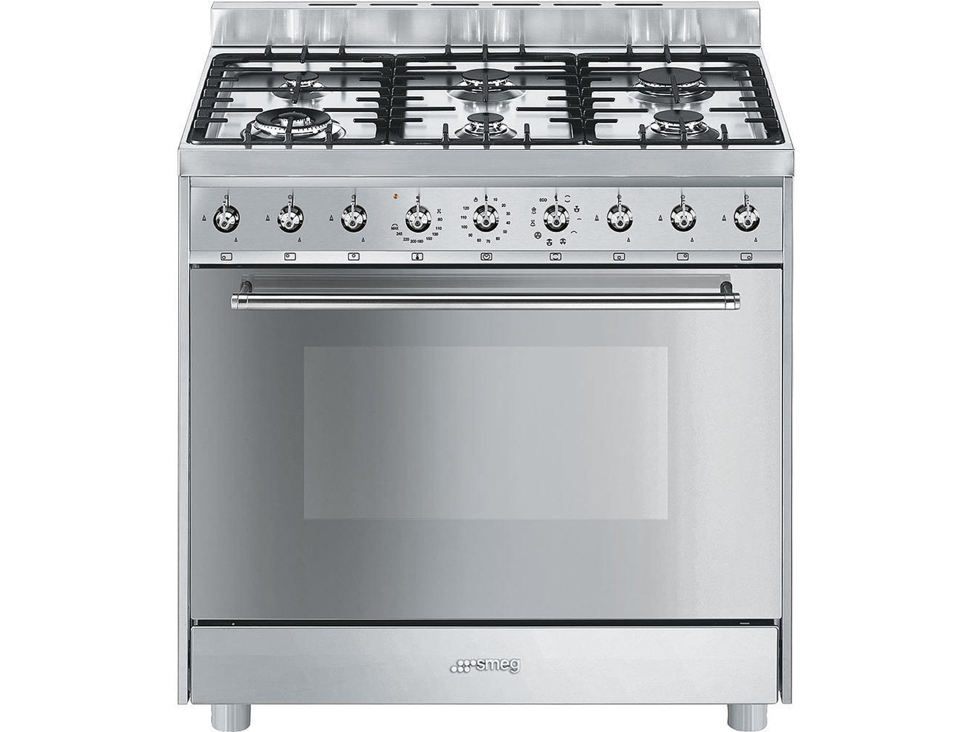 Cocina SMEG C91GMXI9 (115 L - Gas Natural - Inox)