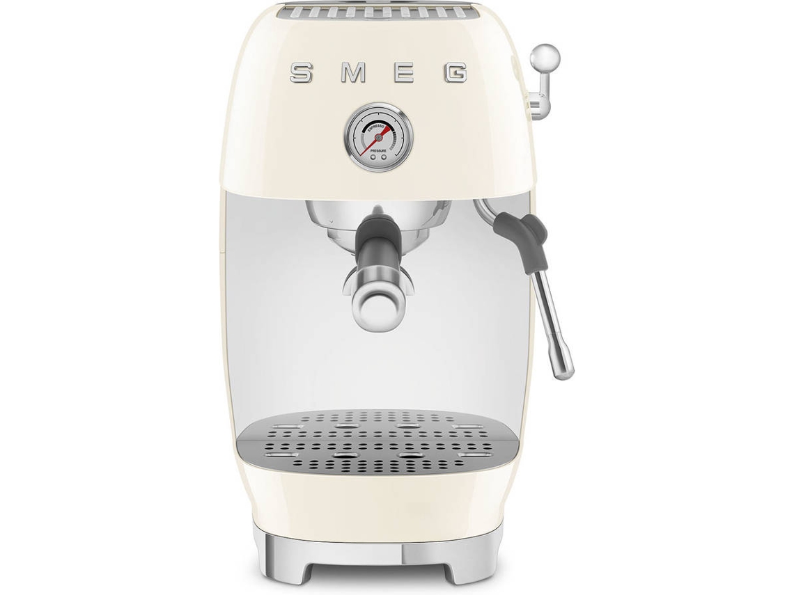 Máquina de Café con Cold Brew SMEG ECF03CREU (15 Bar - Café molido y pastillas - Crema)