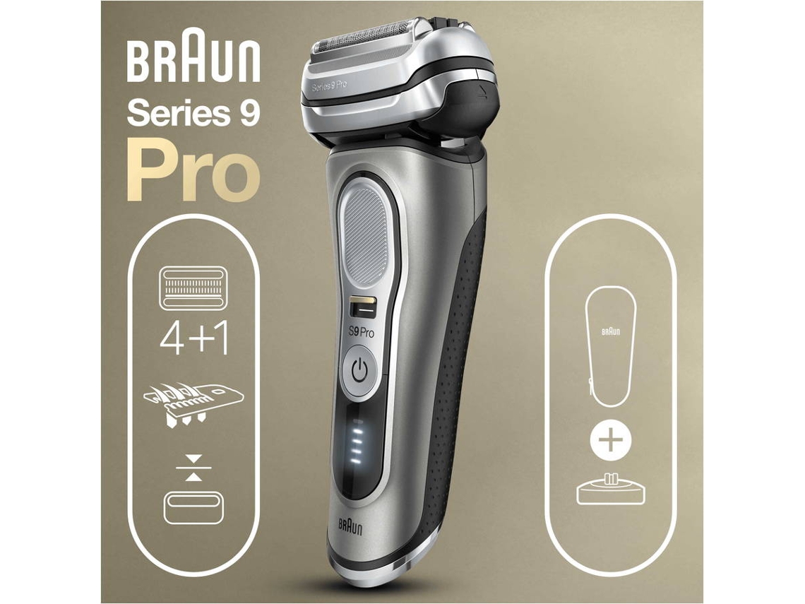 Maquina de Afeitar BRAUN Serie 9 9415S (Autonomía 60 min - Batería