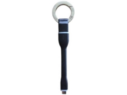 Cable MUVIT Portátil (USB - Micro-USB - 0.1m - Negro)