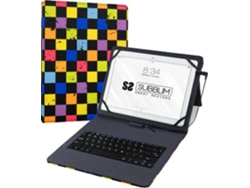 Funda Teclado Universal 10.1'' SUBBLIM Pro Bluetooth Multicolor