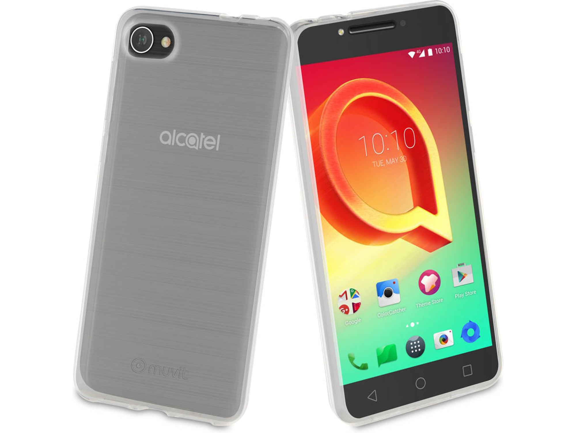 Carcasa Alcatel A5 Led MUVIT Crystal Soft Transparente