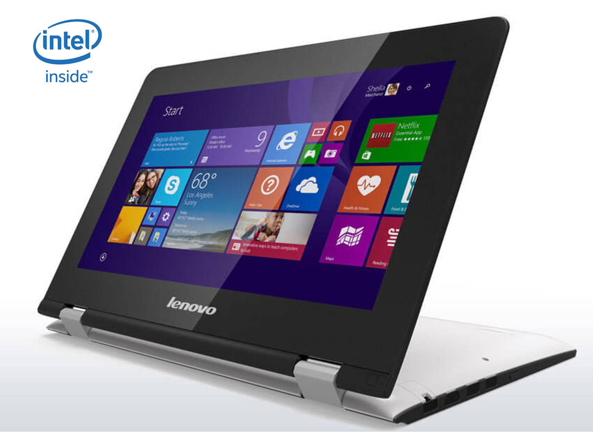 Portátil Convertible 2 en 1 LENOVO Yoga 300-11 (Outlet Grado C - 11.6'' - Intel Celeron N3060 - RAM: 4 GB - 500 GB HDD - Intel HD 400)