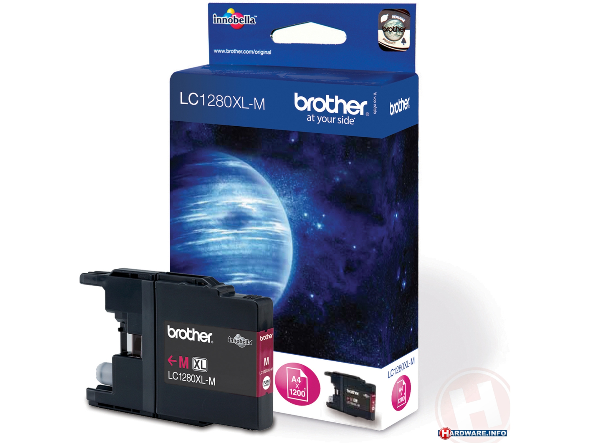 Cartucho Original BROTHER LC1280XL Magenta  1.200 páginas  MFC-J5910DW, MFC-J6510DW, MFC-J6710DW, MFC-J6910DW