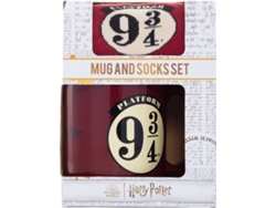 Kit de taza y calcetines PYRAMID Harry Potter - Plataforma 9 3/4 (315 ml - calcetines 41-45)