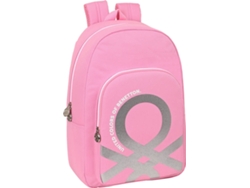 Mochila BENETTON Flamingo (30 x 46 x 4 - Rosa)