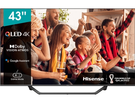 TV HISENSE 43A7GQ (QLED - 43'' - 109 cm - 4K Ultra HD - Smart TV)
