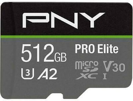 Tarjeta de memoria Micro SDXC PNY Pro Elite (512 GB - 100 MB/s)