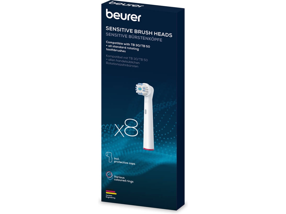 Recambio Cepillo Dientes BEURER 10139 Sensibles (8 uds.)