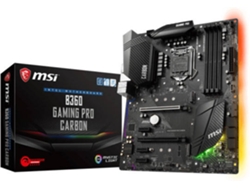 Placa Base MSI B360 GAMING PRO CARBON (Socket LGA 1151 - Intel B360 - ATX)