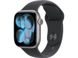  APPLE Watch Series 11 GPS + Cellular 42 mm Gris Espacial Aluminio con Correa Deportiva Negro (Tamaño M/L)
