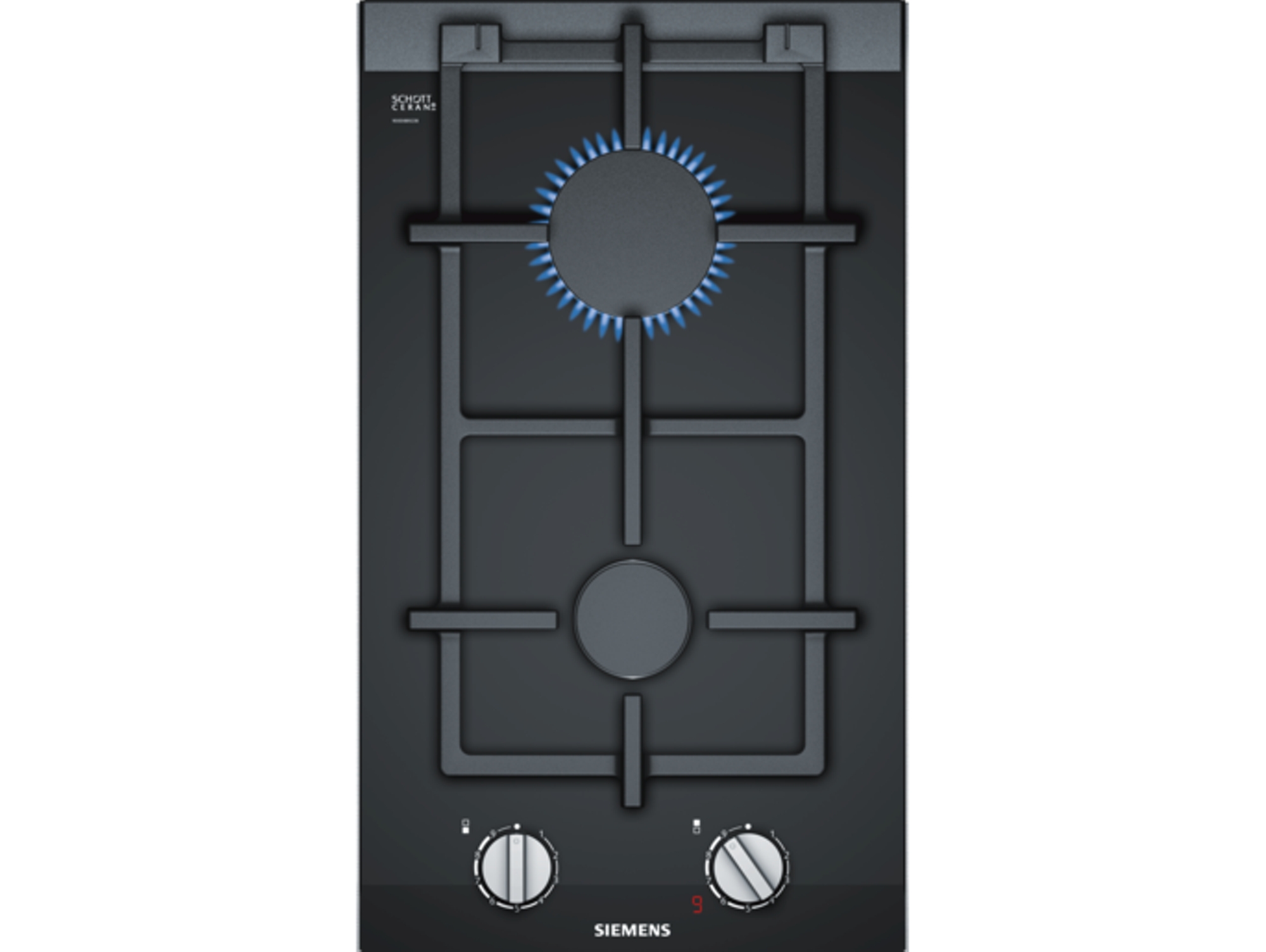Placa de Gas SIEMENS ER3A6BD70 (Gas Natural - 30.2 cm - Negro)