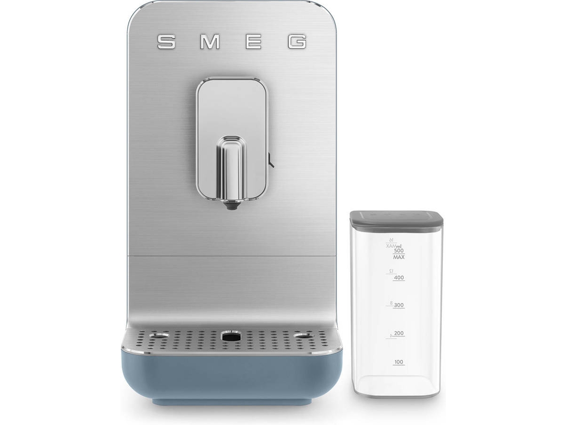 Cafetera Espresso Automática SMEG BCC13SBMEU con Cappucinador (19 Bar - Azul)  