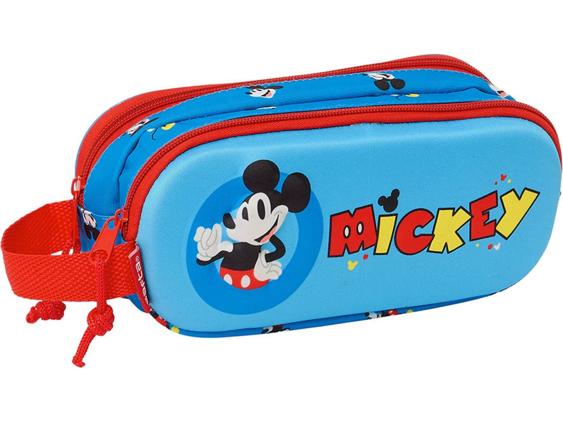 Estuche Doble 3D MICKEY Azul
