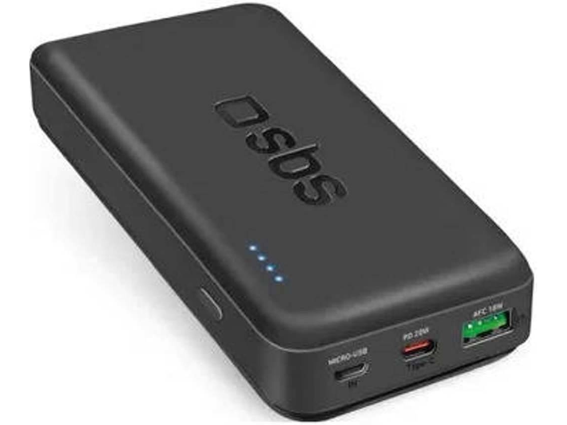 Powerbank SBS (PD - 20.000 mAh - 20W - Negro)