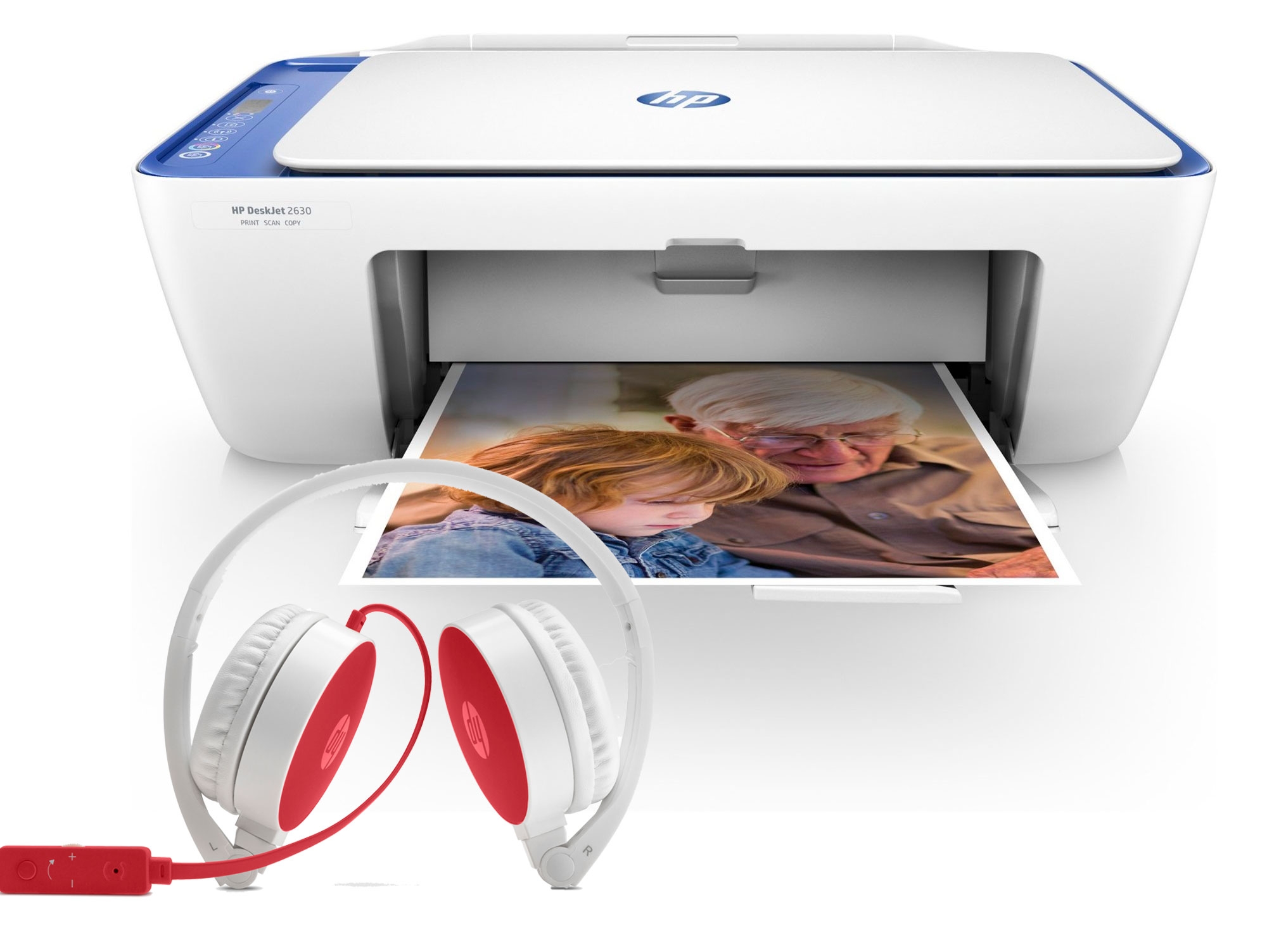Impresora Multifunción HP Deskjet 2630 + Auriculares