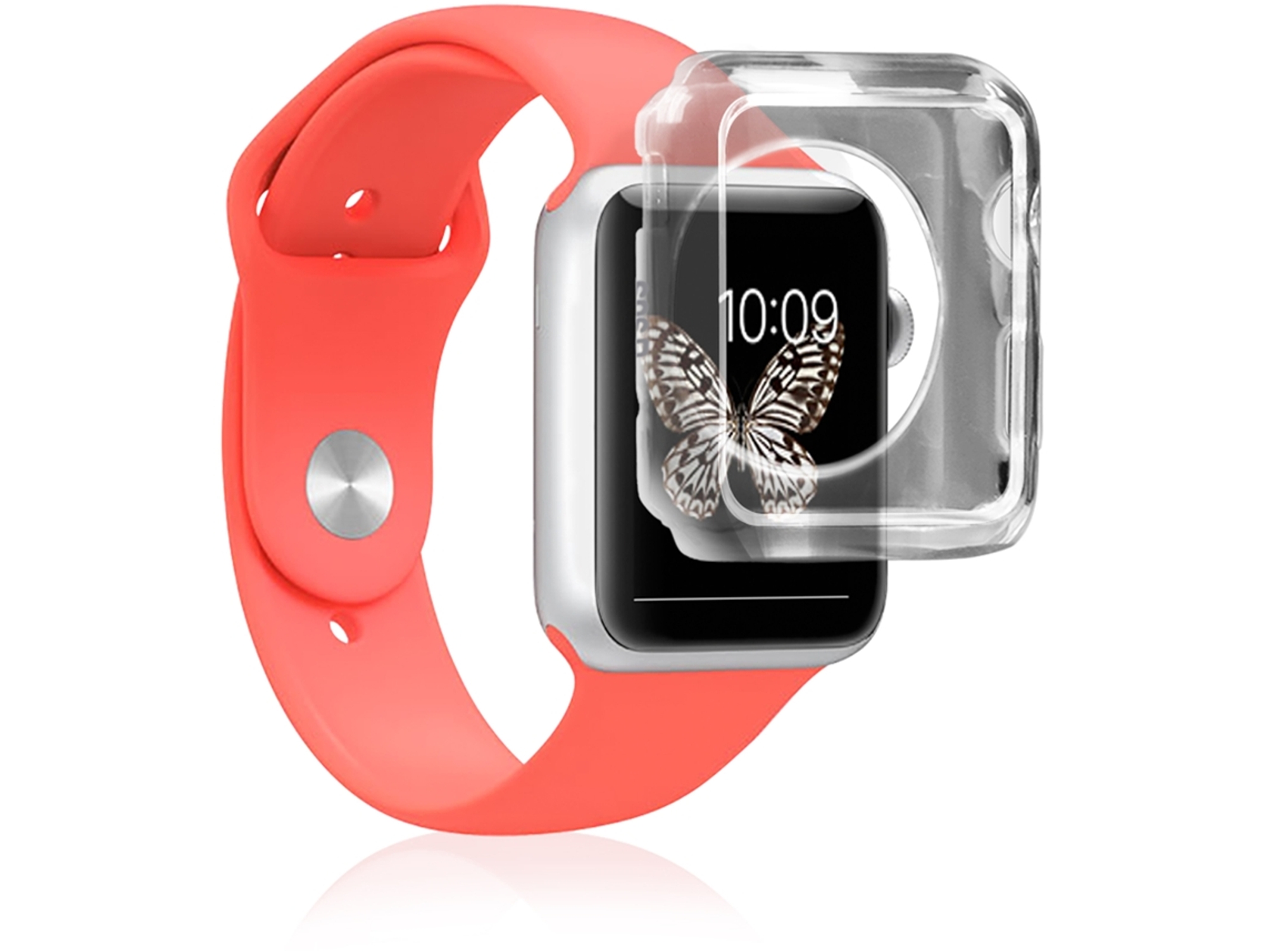 Carcasa SBS Aero Apple Watch 38 mm transparente
