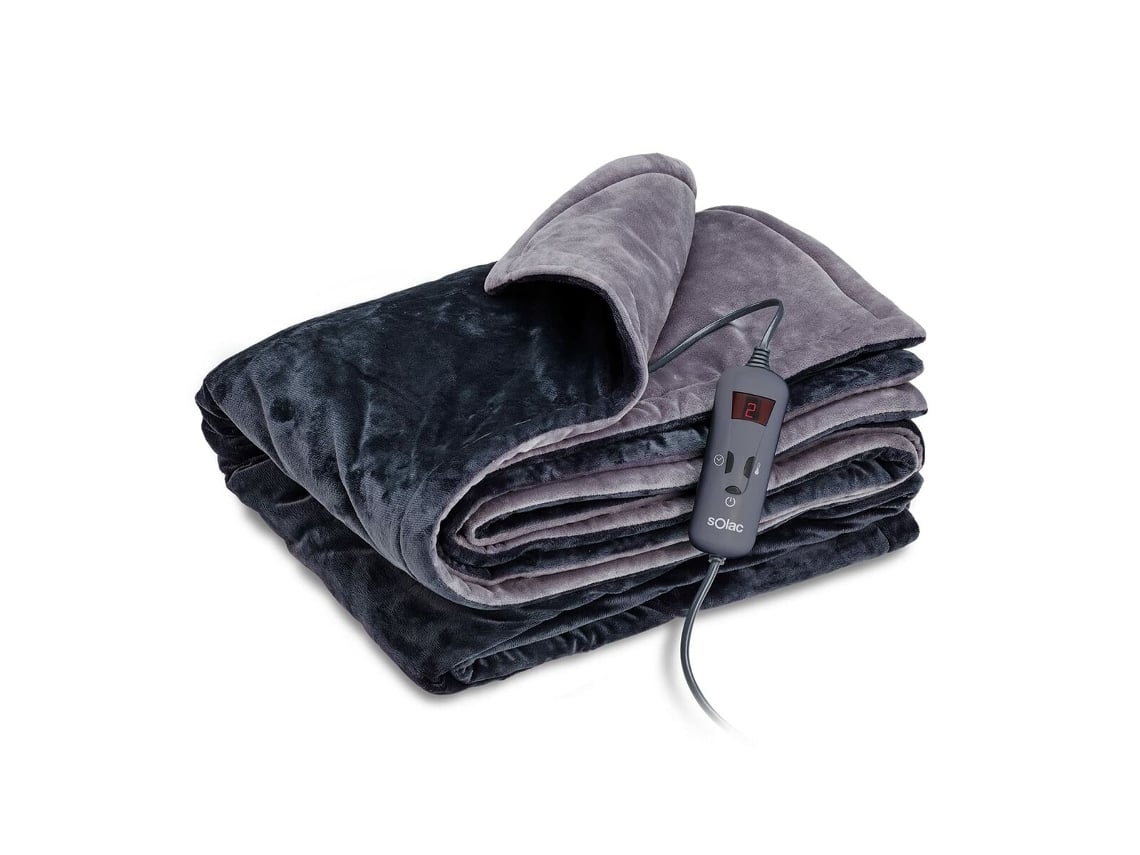 Manta Eléctrica Solac CT8608 Gris (140x180 cm)