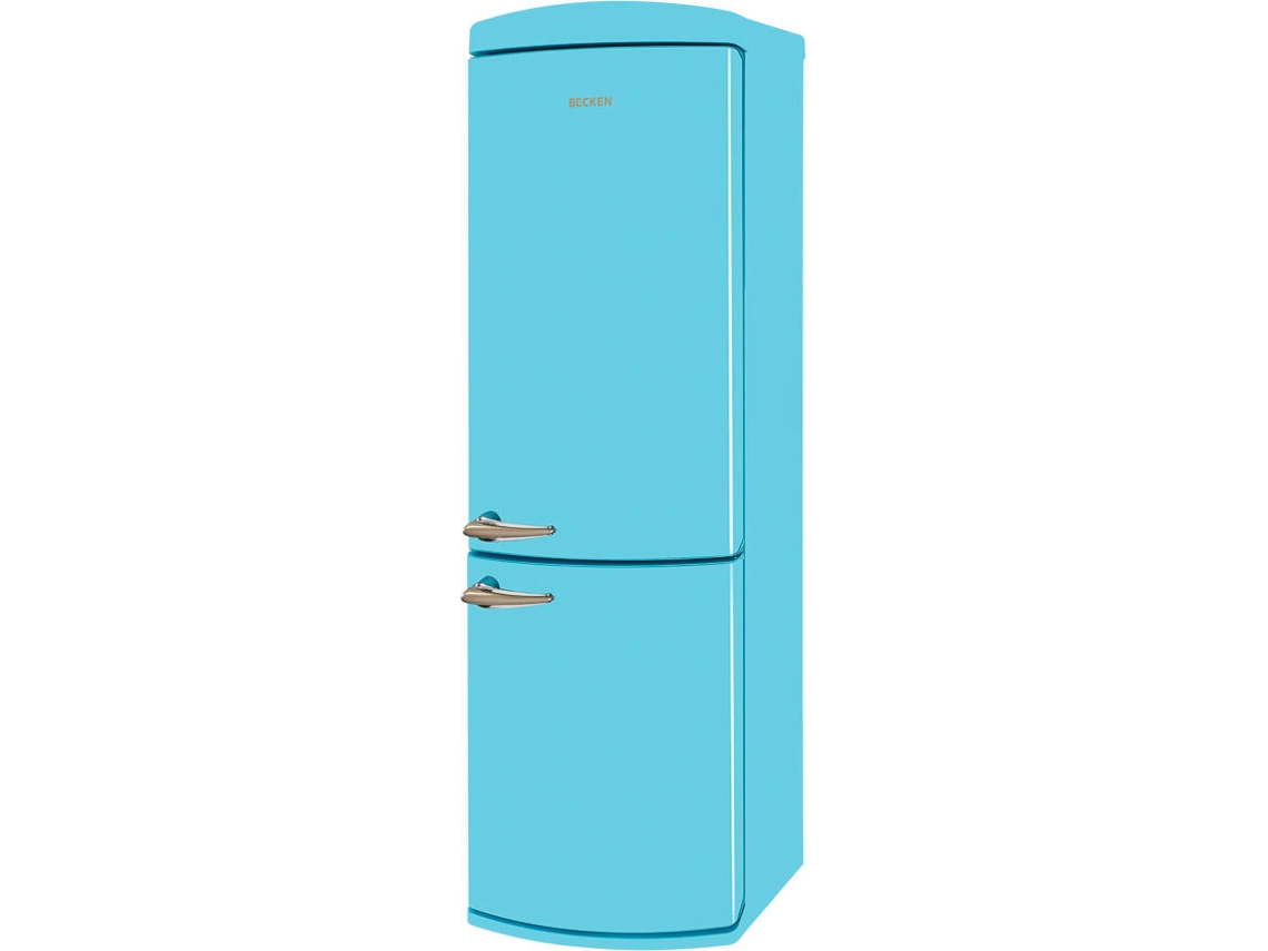 Frigorífico Combi BECKEN Vintage Lovers BC3987 BL (Outlet Grado B - No Frost - 186 cm - 341 L - Azul)