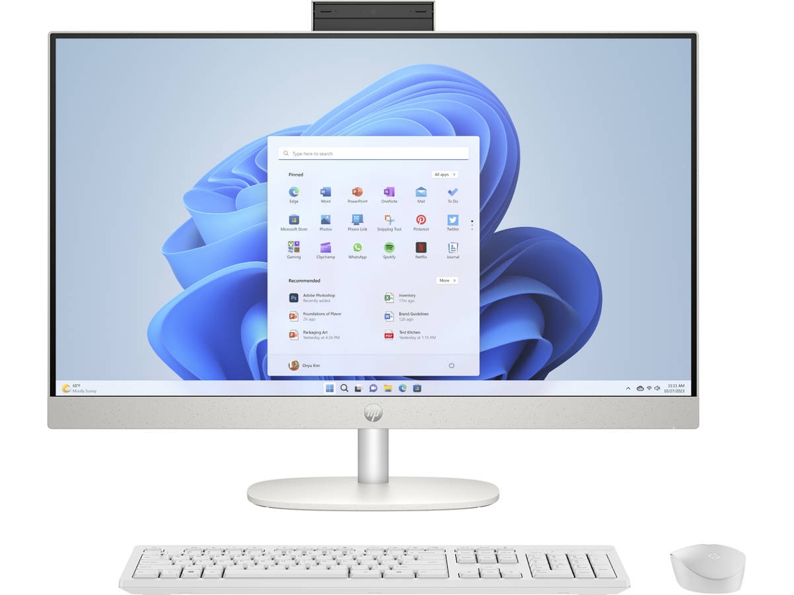 Sobremesa HP 27-cr0056ns (27'' - AMD Ryzen 5-7520U - RAM: 16 GB - 512 GB PCIe - UMA)