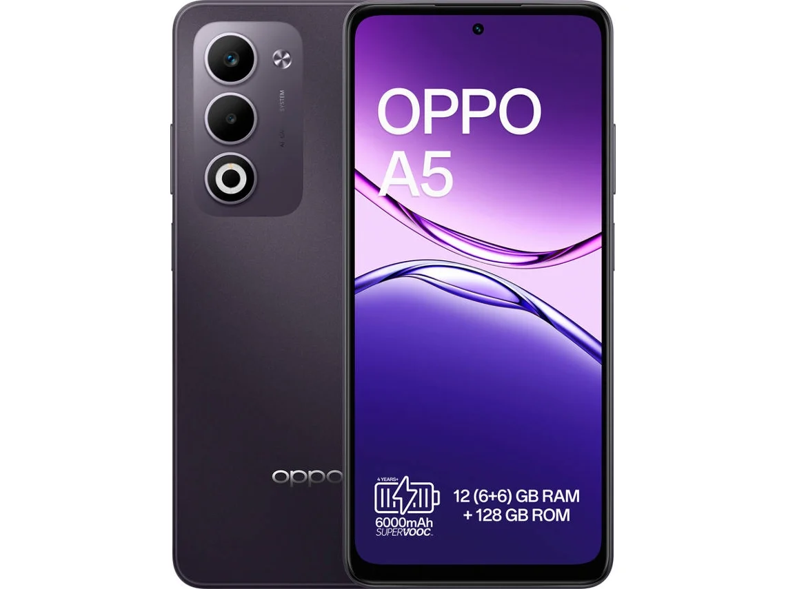 Smartphone OPPO A5 (6.67'' - 6 GB - 128 GB - Negro)