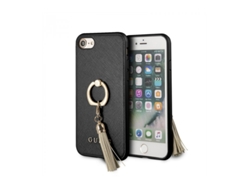 Carcasa iPhone 7, 8 GUESS Saffiano Negro
