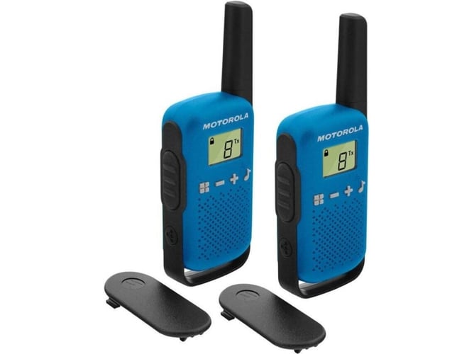 Walkie-Talkie MOTOROLA T42 (16 Canales - Hasta 4 Km - 18h - Azul)