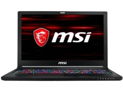 Portátil Gaming MSI GS63 Stealth 8RD-023ES (Intel Core i7-8750H - NVIDIA GeForce GTX 1050 Ti - RAM: 16 GB - 1 TB HDD + 256 GB SSD - 15'')