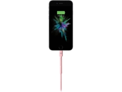 Cable FRESH 'N REBEL Fabriq (USB - Lightning - 3 m - Rosa)